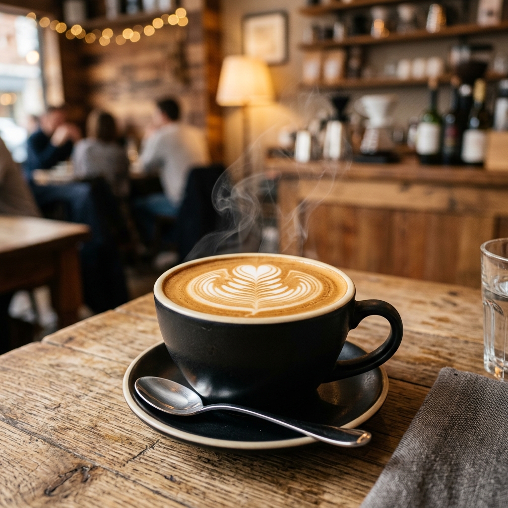 Premium Hot Espresso Cup with Latte Art